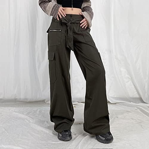 מכנסי רץ לנשים של קוסן מכנסי מצנח רופפים לכיסים מכנסיים רחבים מכנסיים רחבים מכנסי טרנינג מכנסי טרנינג