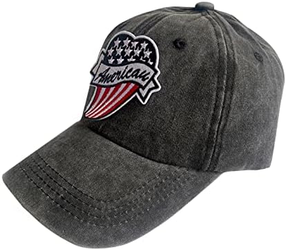 כובעי בייסבול אמריקאים דגל ארהב לגברים וינטג 'שטפו כובע בייסבול של אבא צבאי לא מבנה