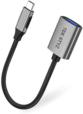 מתאם Tek Styz USB-C USB 3.0 עובד עבור Samsung SM-N976VZ OTG Type-C/PD זכר USB 3.0 ממיר נקבה.