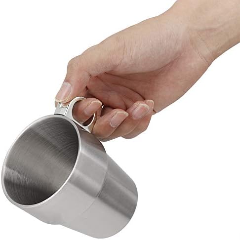 דרקליב שכבה כפולה אנטי לחלוט נירוסטה לגיבוב מים קפה כוס סט עם מחזיק כוס מעמד