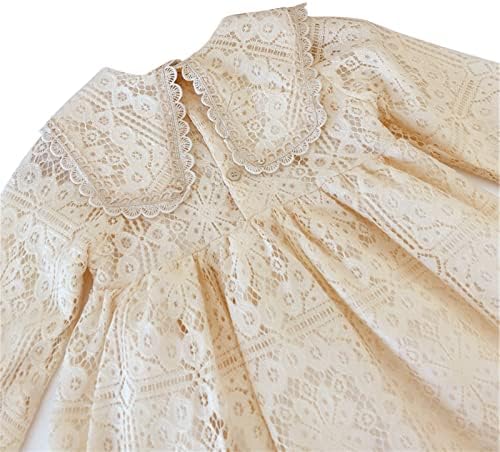 שמלת שמלה פרחונית של למגול מצווארון שרוול ארוך הדפס וינטג 'שמלת נסיכה מזדמנת לאביב 18M-6Y