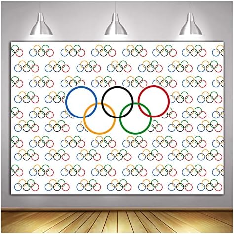 אולימפי ספורט נושא צילום רקע אולימפי טבעות בינלאומי באנר עבור ספורט מסיבת תמונה תפאורות מדינות עבור כיתה