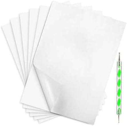 50 גיליונות נייר פחמן לבן גרפיט נייר נייר נייר מעקב אחר נייר עקבות עם 1 יח '