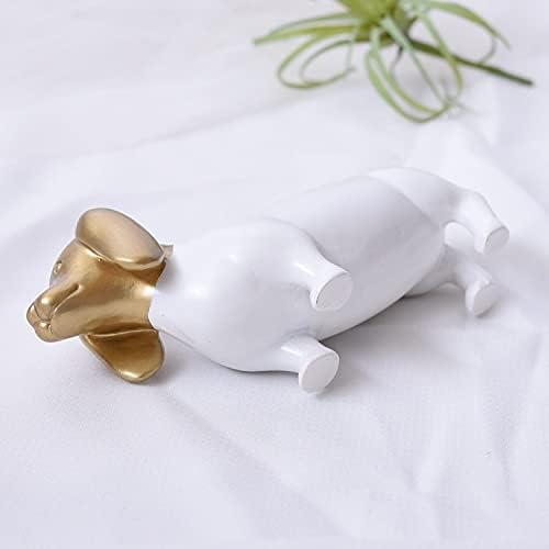 יצירתי תחש כלב טבעת תכשיטי תיבת טבעת אחסון מתלה זהב תצוגת אבזרי קישוטי חמוד כלבים