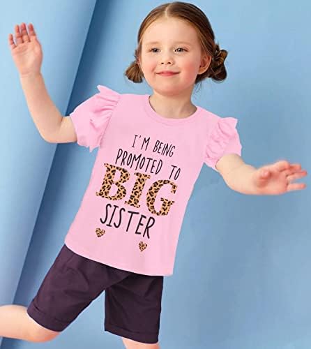 חולצת אחות גדולה לתלבושות תינוקות פעוטות הוקדמה להודעת אחות גדולות מתנות בנות פעוטות בנות