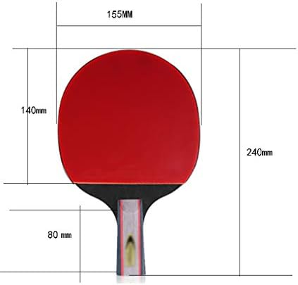 טניס שולחן מגדיר מחבט שדרוג שדרוג חדש טניס טניס סמסונג טניס טניס מחבט ישר ירה בסך הכל 2 חבילות, ניידות