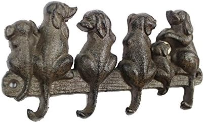 עיצוב ימי בעבודת יד ווים קיר כלב ברזל יצוק 8 - וו דקורטיבי - קישוט בית כלבים