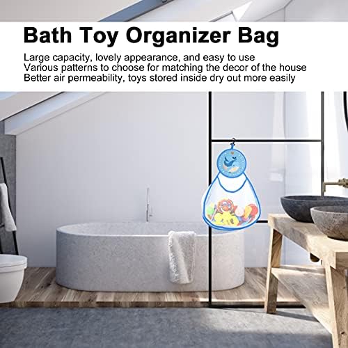 אחסון צעצוע של פקמוס אמבטיה, מחזיק צעצוע רב תכליתי נוח לשימוש וצבעים לנסיעות לשימוש ביתי