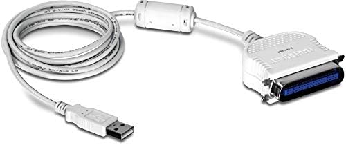 TRENDNET USB למקביל 1284 כבל ממיר, TU-P1284, USB 1.1/2.0/3.0, Windows 10/8.1/8/7, Mac OS X 10.6-10.9,