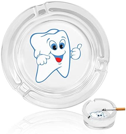 שן רופא שיניים שיניים סיגריות זכוכית מאפרה נייד אפר מגש דקורטיבי מאפרות לבית משרד