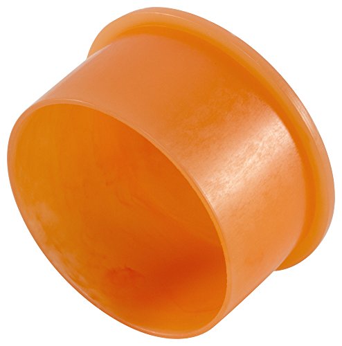 Caplugs פלסטיק שאינו הברגה NPT CAP EZC-4, PE-LD, ID CAP .493 אורך .42, כתום