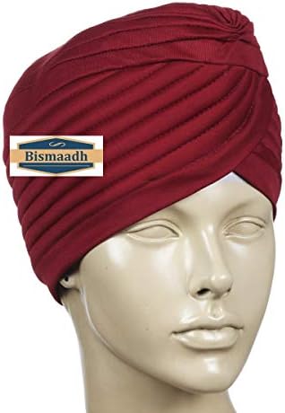 Bismaadh מיידי Readymade טורבן עוטף ראש קלה כובע קלים.