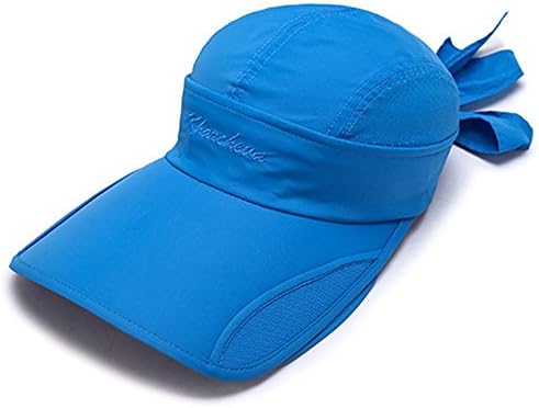 Yekeyi Wide Brim Sunhat Summer Upf 50+ הגנה על שמש כובע כובע בייסבול כובעי ספורט עם מגן נשלף