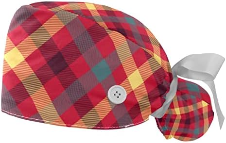 כובע עבודה של Kigauru 2 PCS עם כפתורים ומחזיק קוקו של קוקו-קוקו.