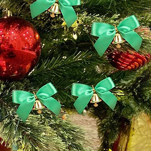 קישוטים למסיבות PMUYBHF קשתות פעמון אדום קשתות לחג המולד עץ חג המולד קישוטים לתלייה עץ חג המולד