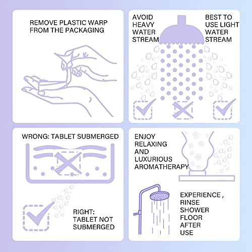 לולמיה ארומתרפיה מקלחת קיטור 6 חבילה מקלחת קיטור עם שמני אתריים עבור בית ספא הרפיה. ייחודי הרפיה מתנה