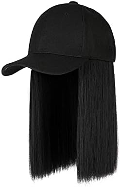 מצורף תסרוקת שיער בייסבול פאה ארוך שיער מתכוונן שיער כובע ישר כובע פאה 39 מגן קליפ
