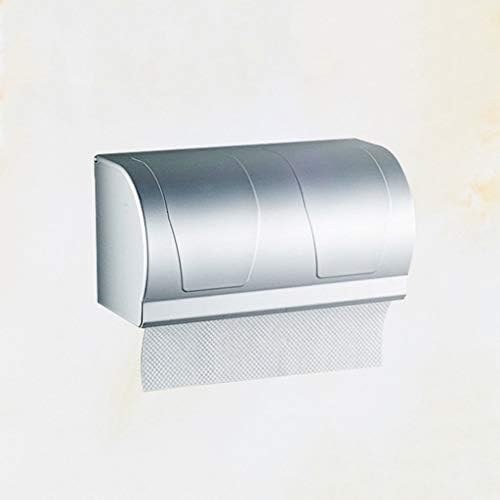מחזיק נייר טואלט SXNBH - מחזיק גליל נייר טואלט עם מדף, דבק ללא קידוח או קיר רכוב עם ברגים לחדר אמבטיה, הוא