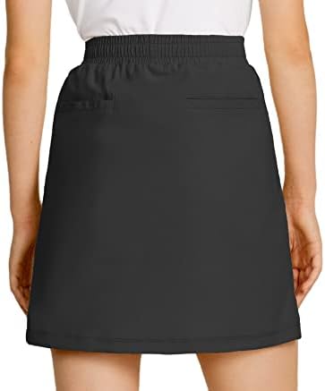 LastFor1 גולף נשים Skorts חצאיות אתלטיות קלות upf 50+ מותניים אלסטיים עם מכנסיים קצרים לטניס חיצוני מזדמן