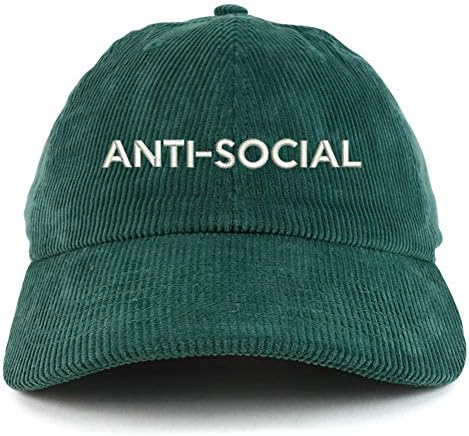 טרנדי הלבשה חנות אנטי חברתי כותנה קורדרוי לא מובנה בייסבול כובע