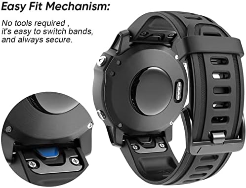 רצועת שעון חכמה של Bedcy Smart 20 ממ רצועת שעון עבור Garmin Fenix ​​7S 6S/6S Pro 5S 5S בתוספת שעון חכם Silicone