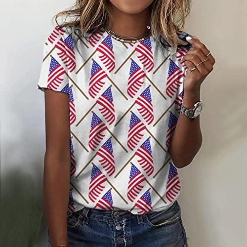 2023 נשים דגל אמריקאי חולצה חולצת פטריוט