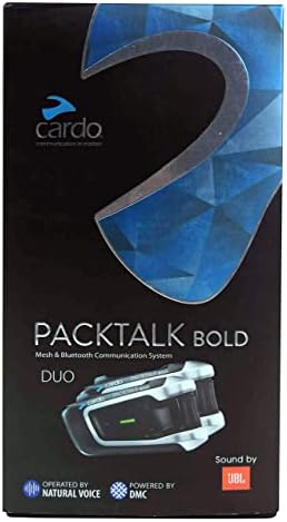 Cardo PTB00101 JBL PackTalk Sound Duo Bold Duo מאת JBL אוזניות 2-Pack, PTB00101 אופנוע Bluetooth מערכת תקשורת