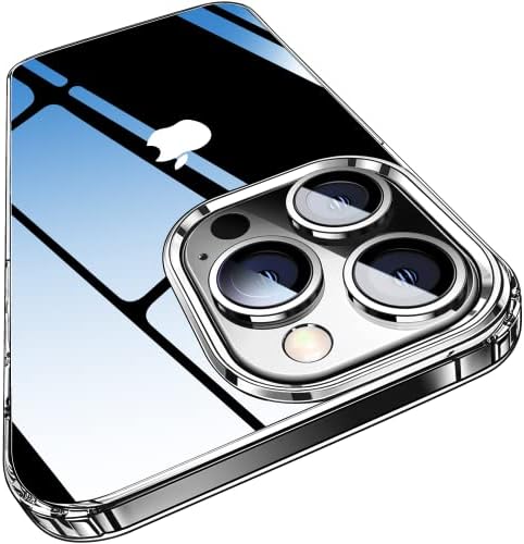 מארז ברור של אלנדו קריסטל תואם למארז ה- iPhone 13 Pro Max, מארז טלפון דק דק-דק לא-צהל, 6.7 אינץ '