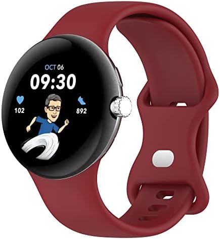Baaletc תואם ללהקות שעון של גוגל פיקסל לנשים גברים, שעון פיקסל עמיד סיליקון כף היד רך עמיד
