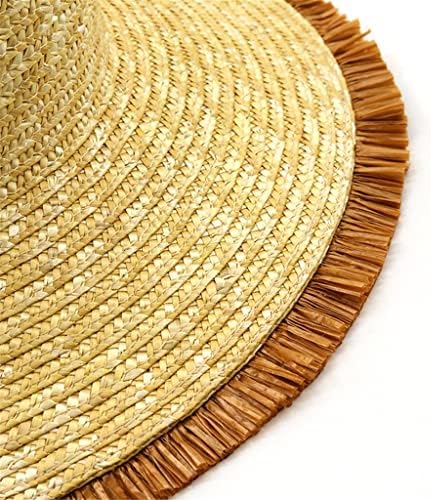 לרכוש מצויץ קש כובע לילדה גדול רחב ברים ג ' אז כובע חוף נשים שמש כובע חג מצנפת