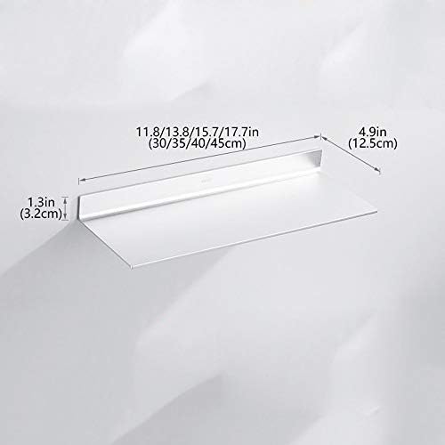 מדף מקלחת WXXGY אלומיניום ללא קיר קידוח מדפי אחסון מארגן עם כוס יניקה/35