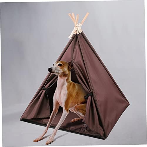 Popetpop PET אוהל אוהל מקורה חיצוני טיפי אוהל כלב מקורה בית כלב אוהל חתלתול אוהל כלב אוהל בית מלונה מקורה חתלתול