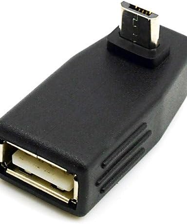 Cy Turnup זכר מיקרו USB ל- USB 2.0 מתאם OTG לסמסונג I9100 I9300