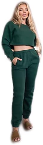 TIC TIC TOC של מכנסי טרנינג גדולים של TIC TOC מכנסי ג'וג'ר מותניים חיוניים עם כיסים עם כיסים