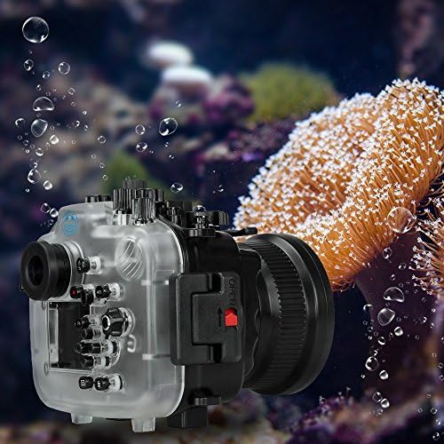 צפרדעי ים מארז דיור במצלמה מתחת למים עם נמל סטנדרטי, דיור אטום למים 40 מ '/130ft עבור Sony A7 III