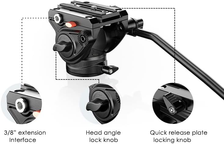 אלומיניום קוואד צינור מקצועי 72 חצובה עבור Sony Handycam DCR-SR65