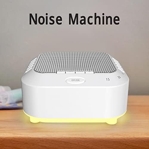 נייד לבן רעש קול מכונה עבור תינוק רעש קול מכונה עם הפתח קול מכונה תינוק לילה אור 28 צלילים עם נפח בקרת רעש הפחתת