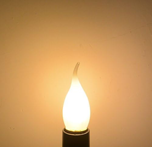 נורת מנורת לד 35 2 וואט, ניתנת לעמעום, מנורת נימה לד, אור לבן חם 2700 קראט, כיסוי זכוכית חלבית,