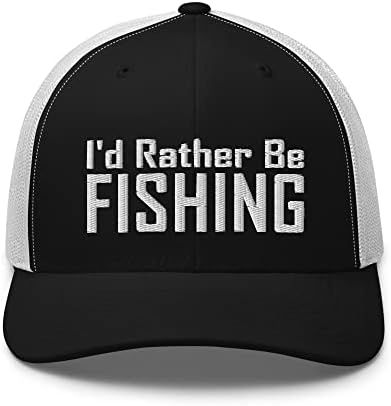 דייג מצחיק חובב דייגים רקום כובע כובע כובע, אני מעדיף לדוג