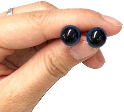 50 יחידות עיני בטיחות פלסטיק כחול עיני תפירה של כפתורי יצירה אביזרים לאספקת מלאכה בובה דובון בובה צעצועים