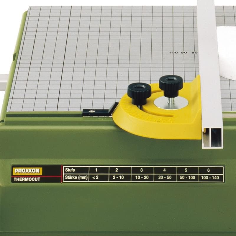 דגם מכונת חיתוך קצף Proxxon מייצר שולחן חיתוך חוט חשמלי, 220V ~ 240V 20W 50/60Hz טבלה: 390 * 280 ממ