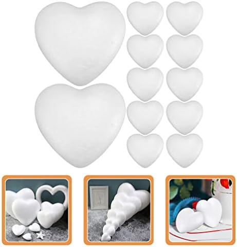 Stobok Craft Hearts Hearts 12 pcs צורת לב בצורת לב צורות קלקר
