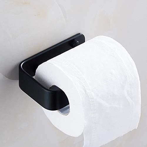 מחזיק נייר נייר שחור ZHEINJ מחזיקי נייר טואלט אלומיניום מחזיקי מגבות WC ניירות חדר אמבטיה למטבח מחזיק חומרה אמבטיה