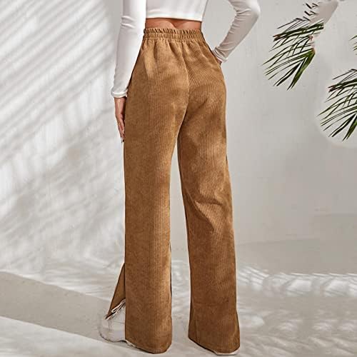 ג'ינס טופנדר לנשים, מכנסי רגל ישרים נשים אביב טרנדי טרנדי נוסף ארוך קרע מכנסיים נמתחים.
