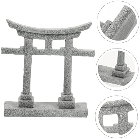 6 יחידות גן מיקרו נוף יפני דקור יפני אביזרי אקווריום אביזרי יפני טוריי שער פסל קטן דגי טנק קישוטי