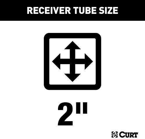 CURT 31432 תקלה מקלט קדמי בגודל 2 אינץ ', בחר ג'יפ רנגלר JK, שחור