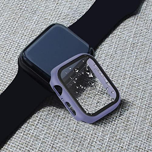 מארז תואם לסדרת Apple Watch 6 40 ממ 44 ממ אלקטרופלט אלקטרופלט רזה פגוש אטום פגוש כיסוי מגן ללא החלקה