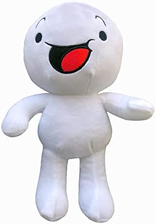 Zokol Oddballss בובה קטיפה מצוירת כרית קטיפה ממולאת, לבן גדול לבן 9.8 צעצוע של בעלי חיים ממולאים למתנה