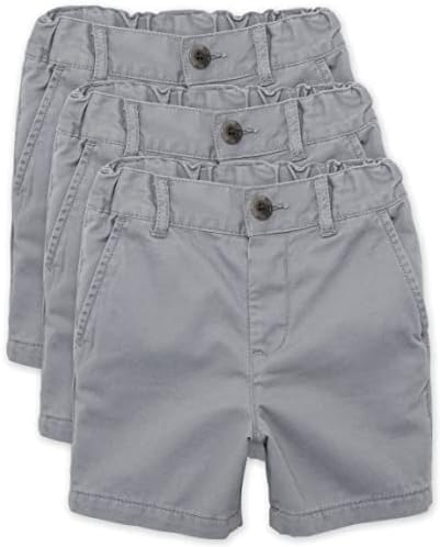 המקום לילדים של בנים ופעוטות נמתחים מכנסיים קצרים, סנפיר אפור 3, 5T