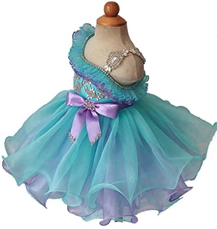 Jenniferwu G179-2 Blue Billac Dibenty Thotth Baby Thicke Thine Little Pageant, שמלת יום הולדת למסיבת יום הולדת